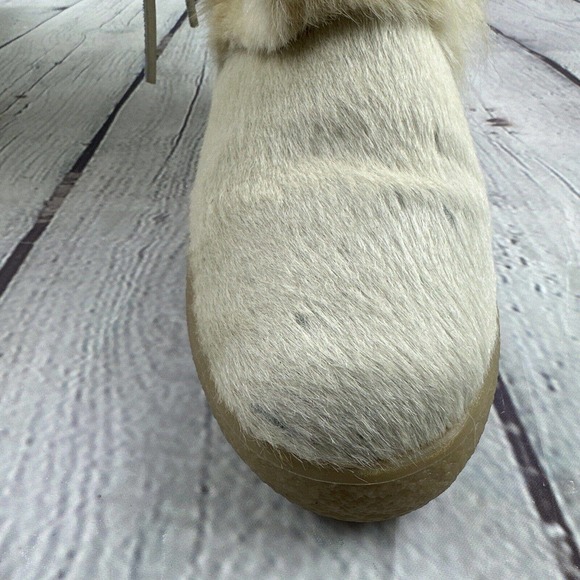 PAJAR OSCAR ITALIAN Sport Goat Hair Boots Ivory‎ WOMENS SZ US 6.5 EU 37 - Picture 9 of 16